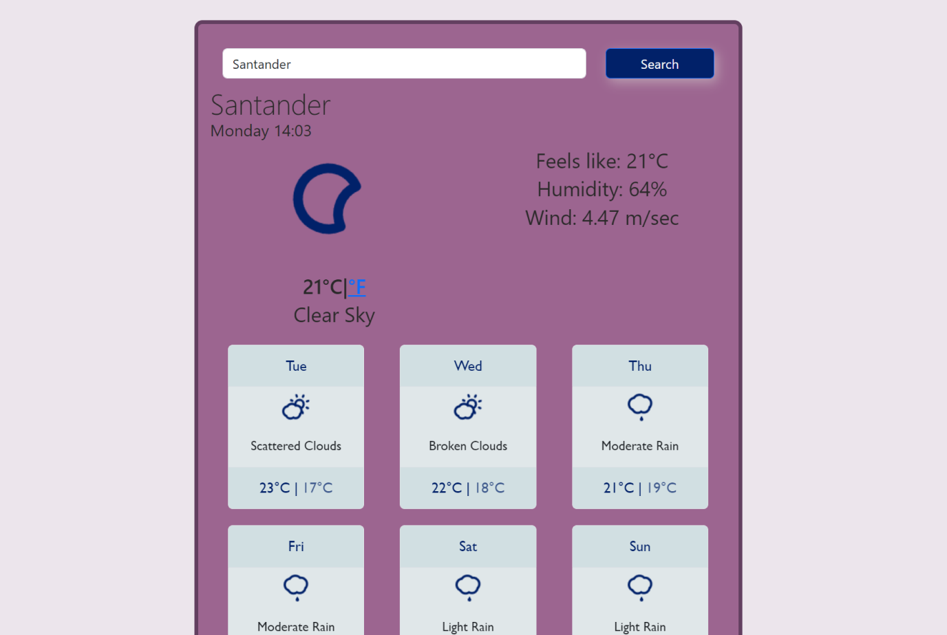 react-weather-screenshot